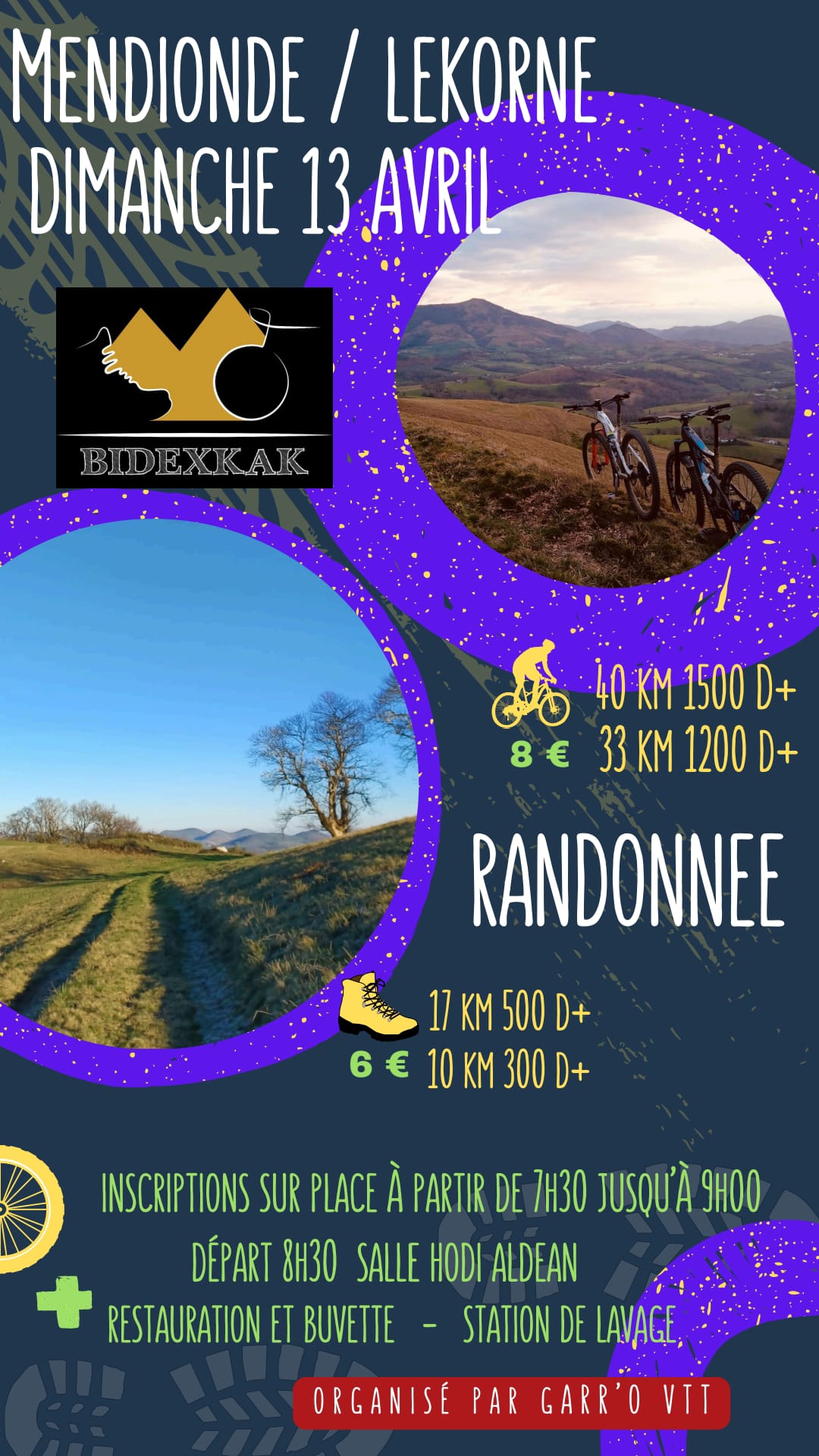 RANDO "BIDEXKAK" PAR Garr'O vtt Lekorne