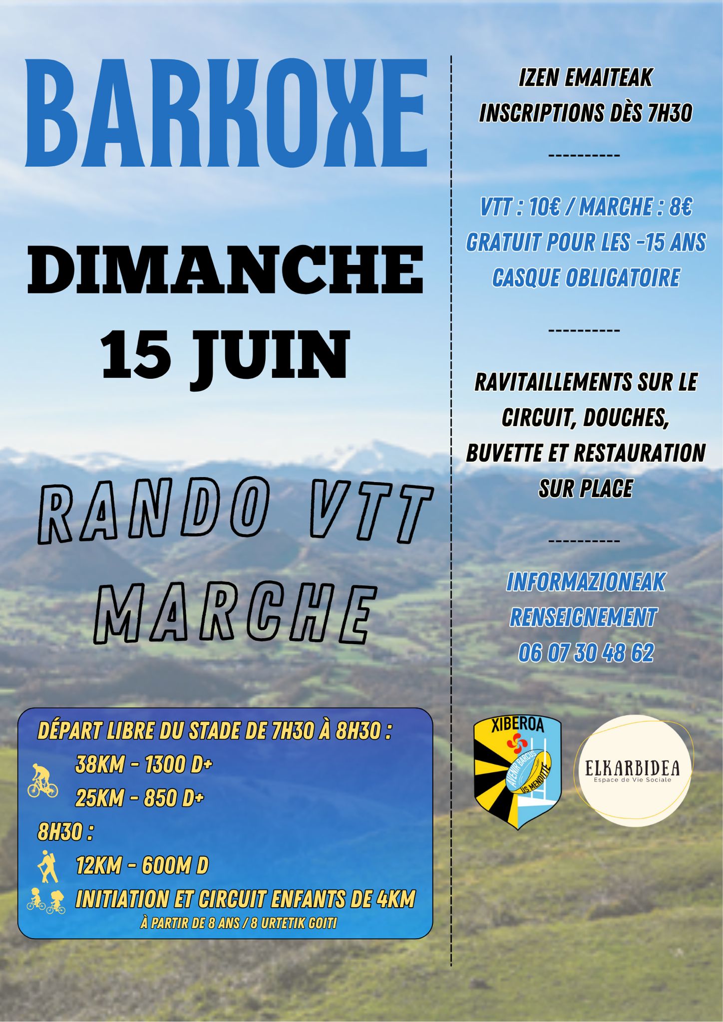 Rando VTT/ Marche Barcus/Esquiule.